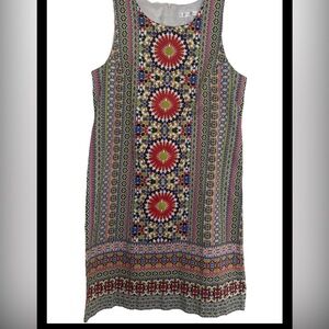 London Times Colorful Patterned Dress